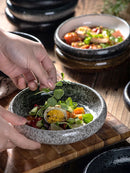 Axyaa 6inch Ceramic Plate Korean Kimchi Salad Dish Single Plate Bowl