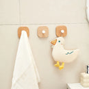 Axyaa Wood Hook Hanging Storage Rack for Bathroom Kitchen Bedroom Coat Towel Key