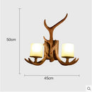 Axyaa Deer Horn LED Wall Lamp - Retro Style for Home, Restaurant, Bedroom, and Study