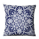Axyaa Chinese Mandala Linen Cushion Cover for Home Decor