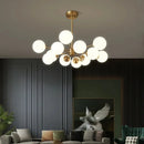 Axyaa Copper Molecular Magic Bean Pendant Lamp - Designer Postmodern Living Room Light