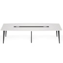 Axyaa 8FT Boat Shaped Conference Table with Cable Grommets