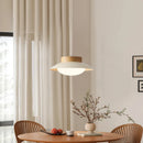Axyaa Cream Wind LED Pendant Light Chandelier for Bedroom Home Decor