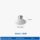 Axyaa Modern Designer Nickel Ceiling Light with Pot Lid, LED Indoor Lamp