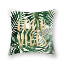 Axyaa Green Leaf Pillowcases for Sofa, Car & Living Room Decor