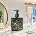 Axyaa Marble Pattern Soap Dispenser Pump for Bathroom, Kitchen, Office