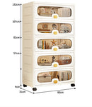 Axyaa Large Multi-Layer Storage Cabinet: Organize Clothes and Snacks efficiently