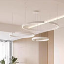 Axyaa Modern Black LED Chandelier Pendant Light for Foyer, Bar, Stairs, Indoor Luminarias