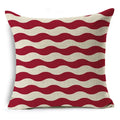 Geometric Linen Seat Cover 45x45cm for Home Decor - Axyaa