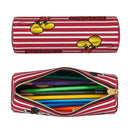 Axyaa Mickey Mouse & Minnie Leather Pencil Case: Big Capacity Office & Cosmetic Holder
