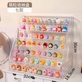 Axyaa Mini Food Toy Display Shelf Acrylic Storage Box Transparent Organizer