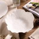 Axyaa Ceramic Relief Dessert Plate Fruit Salad Bowl Kitchen Utensils