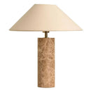 Axyaa Retro Yellow Travertine Table Lamp LED Light for Home Decor
