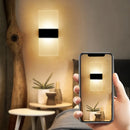 Axyaa Rechargeable Wall Lamp Touch Switch Acrylic Night Lights 3 Brightness Levels