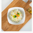 Axyaa 7-inch Square Plate Set of 2 - Minimalist Ceramic Soup Salad Bowl