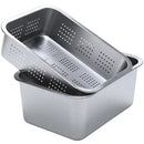Axya Stainless Steel Mesh Strainer Colander Tray with Leak Hole Lid