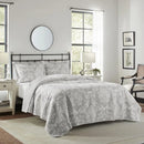 Axyaa Veneti Twin Quilt Set with Matching Shams - Lightweight Reversible Bedding