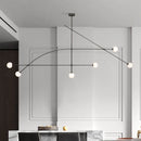 Axyaa Black Luminaire Pendant Chandelier for Modern Living Room Decor