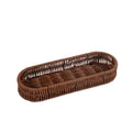 Axyaa Oval Rattan Storage Basket for Home & Picnic - Desk Decor, Bread Plate