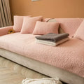 Axyaa Winter Short Plush Sofa Cushion: Non-slip Nordic Style Sitting Cushion