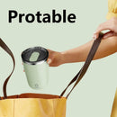 Axyaa Self-Stirring Stainless Steel Mug with Thermal Insulation and USB Rechargeability