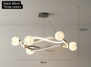 Axyaa Modern Ring Chandelier Dining Room Light Nordic Living Room Minimalist Lamp