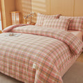 Axyaa Plaid Striped 100% Cotton Comforter Blanket for Warmth & Comfort