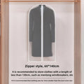 Axyaa Hanging Clothes Dust Cover - Wardrobe Organizer Garment Bag with Zipper