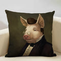 Cute Pig Pattern Pillowcase 45x45cm Axyaa Home Decor Sofa Linen Cushion Cover
