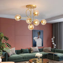 Axyaa Luxury Magic Bean Glass Chandelier Pendant Light LED for Home Decor