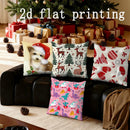 Axyaa Christmas & Cartoon Pattern Pillow Cover for Sofa, Bedroom, Car