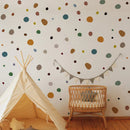 Axyaa Boho Wave Point Geometry Wall Stickers for Children's Bedroom & Home Decor