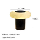 Axyaa Marble Table Lamp: Minimalist Modern Luxury Stone Light for Bedroom or Hotel