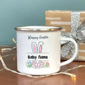 Axyaa Kids Bunny Enamel Mug - Personalized Easter Gift - Cocoa & Juice Cup