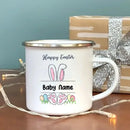 Axyaa Kids Bunny Enamel Mug - Personalized Easter Gift - Cocoa & Juice Cup
