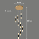 Axyaa Nordic Stair Chandelier Pendant Lights Living Dining Room Ceiling Light Indoor Lighting