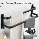 Axyaa Wall-mounted Triple-layer Towel Holder for Bathroom Storage