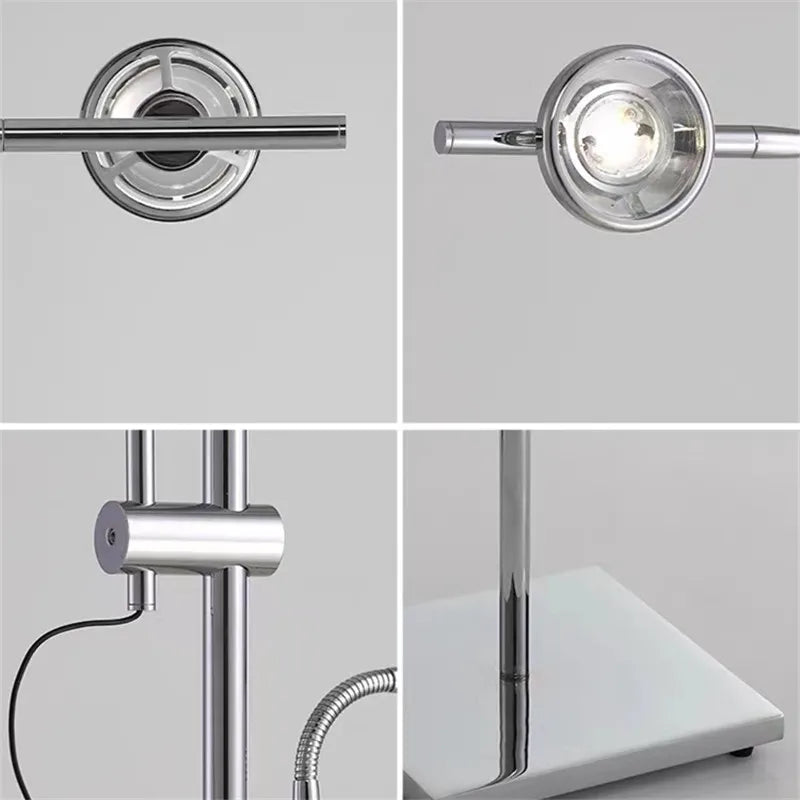 Axyaa Sunset Table Lamp Contemporary Design Chrome Living Room Bedroom Night Light