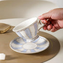 Axyaa Phnom Penh Striped Ceramic Tea Cup Set