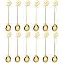 Axyaa Gold Star Moon Dinnerware Set - Stainless Steel, Eid Mubarak Ramadan Muslim Party