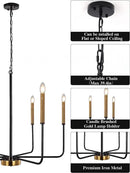 Axya Retro Chandelier: Modern LED Living Room Lighting Fixtures