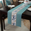 Axyaa Chinese Style Retro Table Runner with Tassel - Home Decor Embroidery Textile