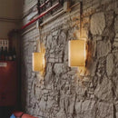 Axyaa Bohemian Style Fabric Wall Lamp in Warm Colors for Dining Room, Bedroom & Hallway