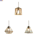 Axyaa Glass Vintage Industrial LED Pendant Lights Hanglampen