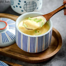 Axyaa Japanese Ceramic Bowl with Lid for Molecular Cuisine and Desserts