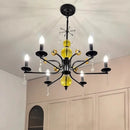 Axyaa Bauhaus Chandelier Retro Minimalist Candle Light French Restaurant Bedroom Lighting
