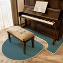 Axyaa Piano Insulation Mat Set Solid Color Irregular Creative Rug Easy Care Rugs