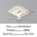 Axyaa Minimalist Black White LED Ceiling Lamp for Living Room Bedroom Indoor Lighting