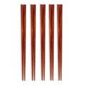 Axyaa Wooden Chopsticks, Natural Wood, Reusable, Eco-Friendly, 22cm, Set of 2/5 Pairs