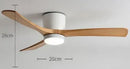 Axyaa Retro Solid Wood Ceiling Fan for Restaurants, Bedrooms & Home - Variable Frequency Electric